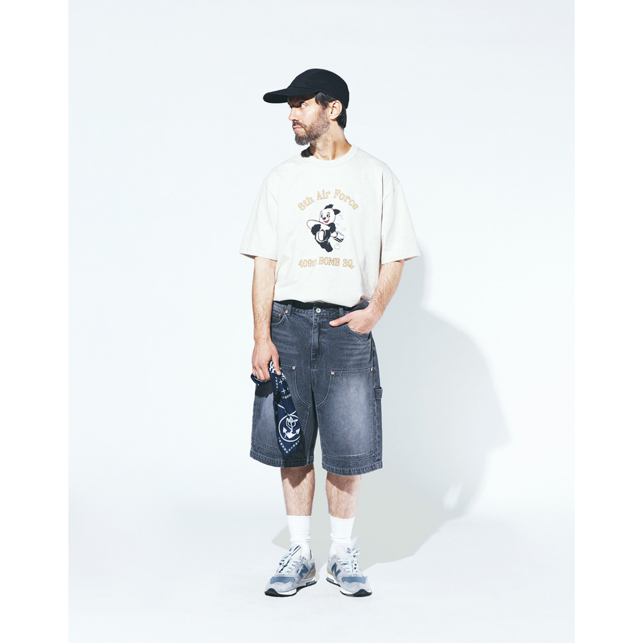 UNIFORM BRIDGE 409TH BOMB SQ. S/S T-SHIRT - OATMEAL
