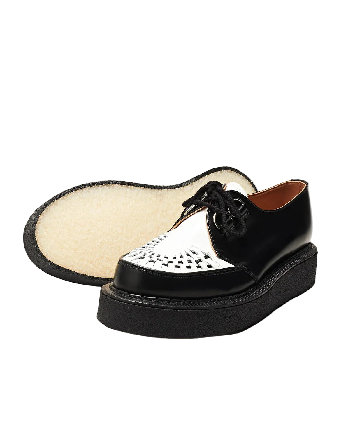 GEORGE COX SKIPTON D RING - BLACK/WHITE