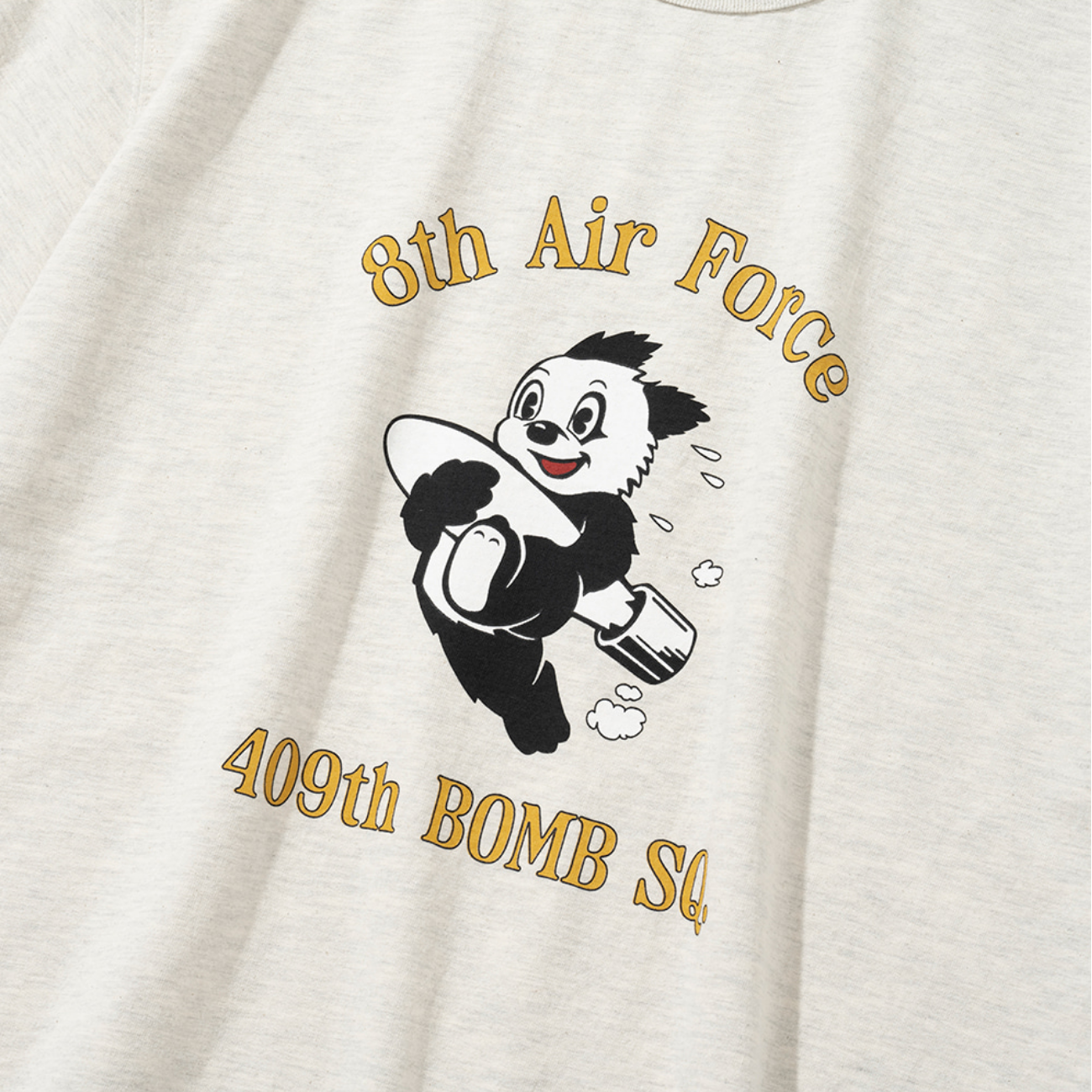 UNIFORM BRIDGE 409TH BOMB SQ. S/S T-SHIRT - OATMEAL