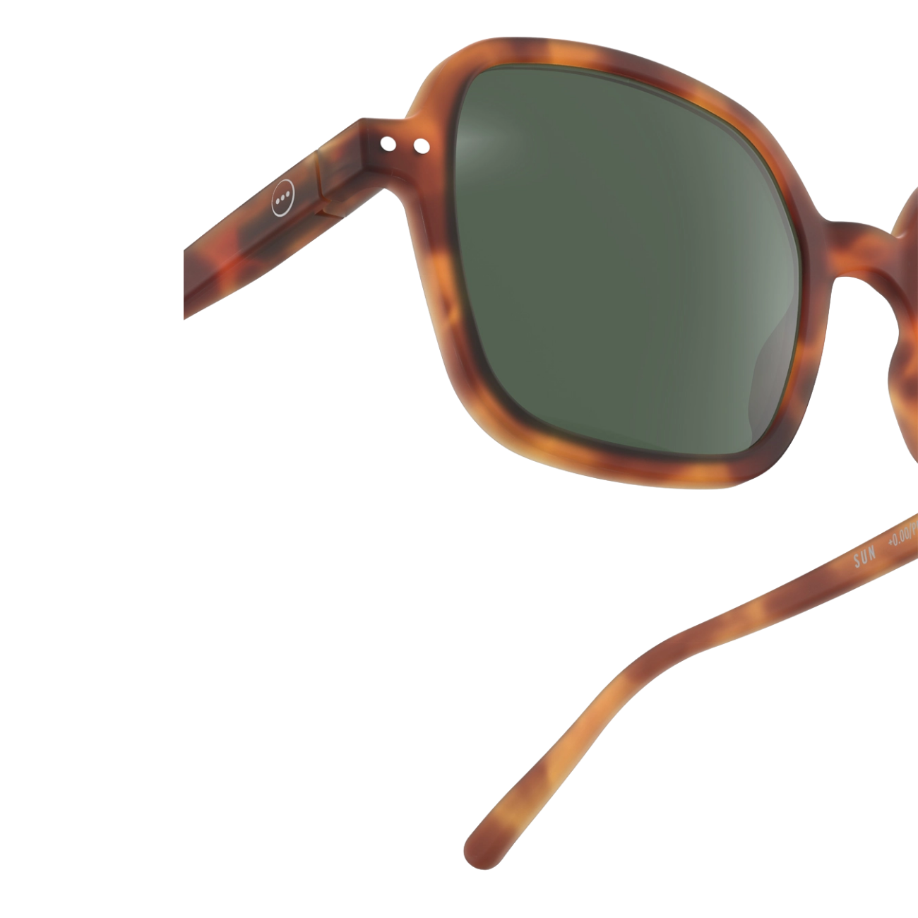IZIPIZI SUN OFFICE HAVANE GREEN LENSES - HAVANE