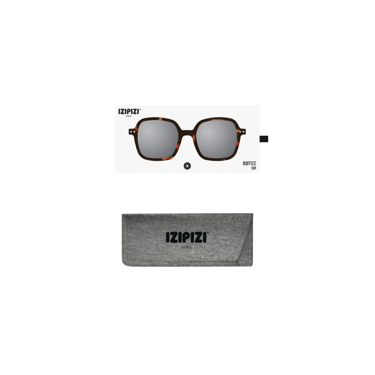IZIPIZI SUN OFFICE TORTOISE GREY LENSES - TORTOISE