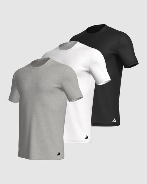 Adidas  เสื้อเชิ้ตคอกลมคละสี ACRC - 3PK CREW NECK T-SHIRT - ASSORTED