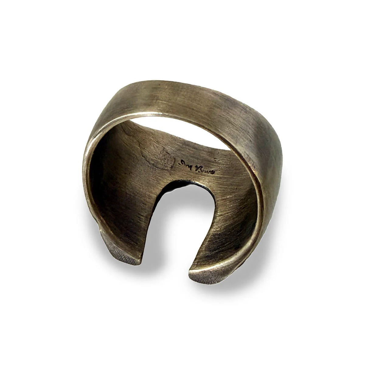 DRY BONES BRASS HORSE SHOE RING - BRASS