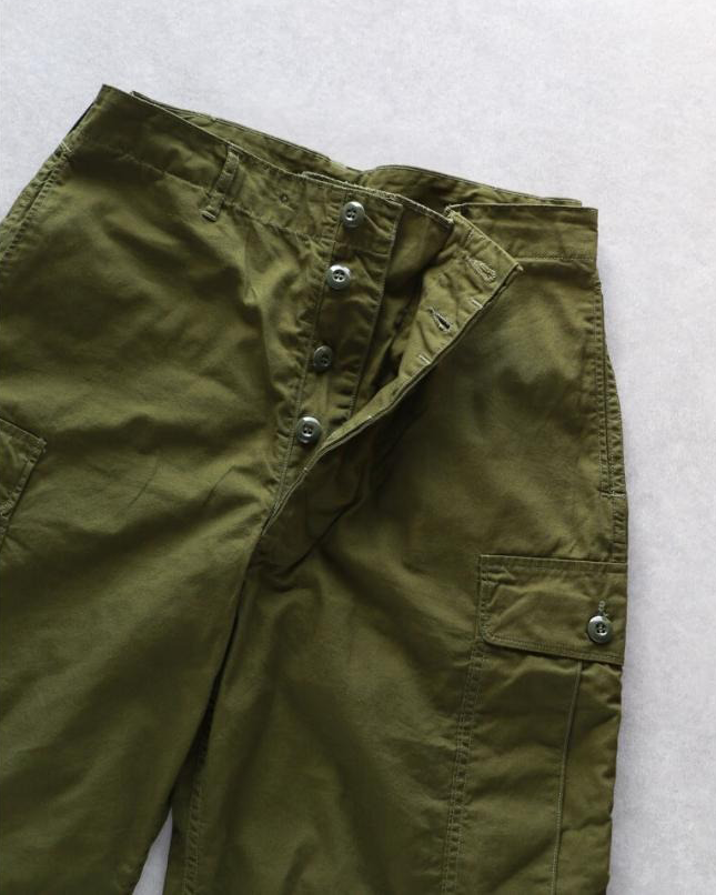 TCB JEANS TROPICAL TROUSERS - OLIVE