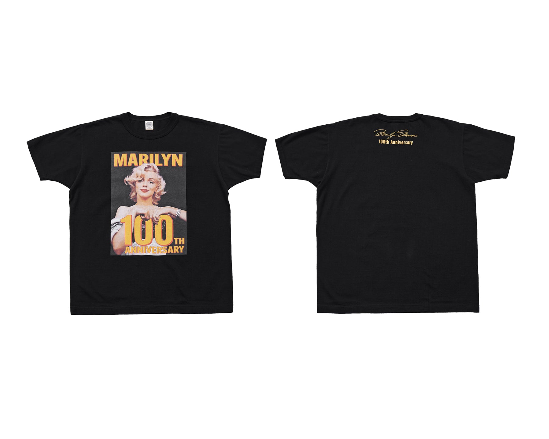 TOYS MCCOY MARILYN MONROE TEE 100TH ANNIVERSARY - BLACK