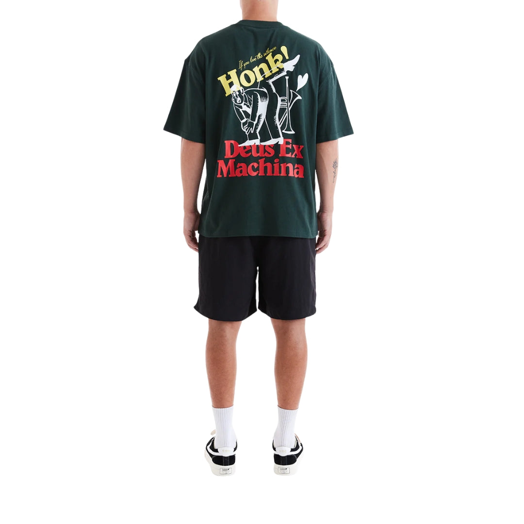 DEUS EX MACHINA BRASSWORKS TEE - TREK GREEN