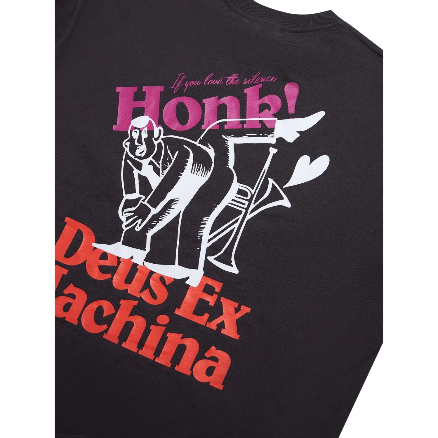 DEUS EX MACHINA BRASSWORKS TEE - ANTHRACITE