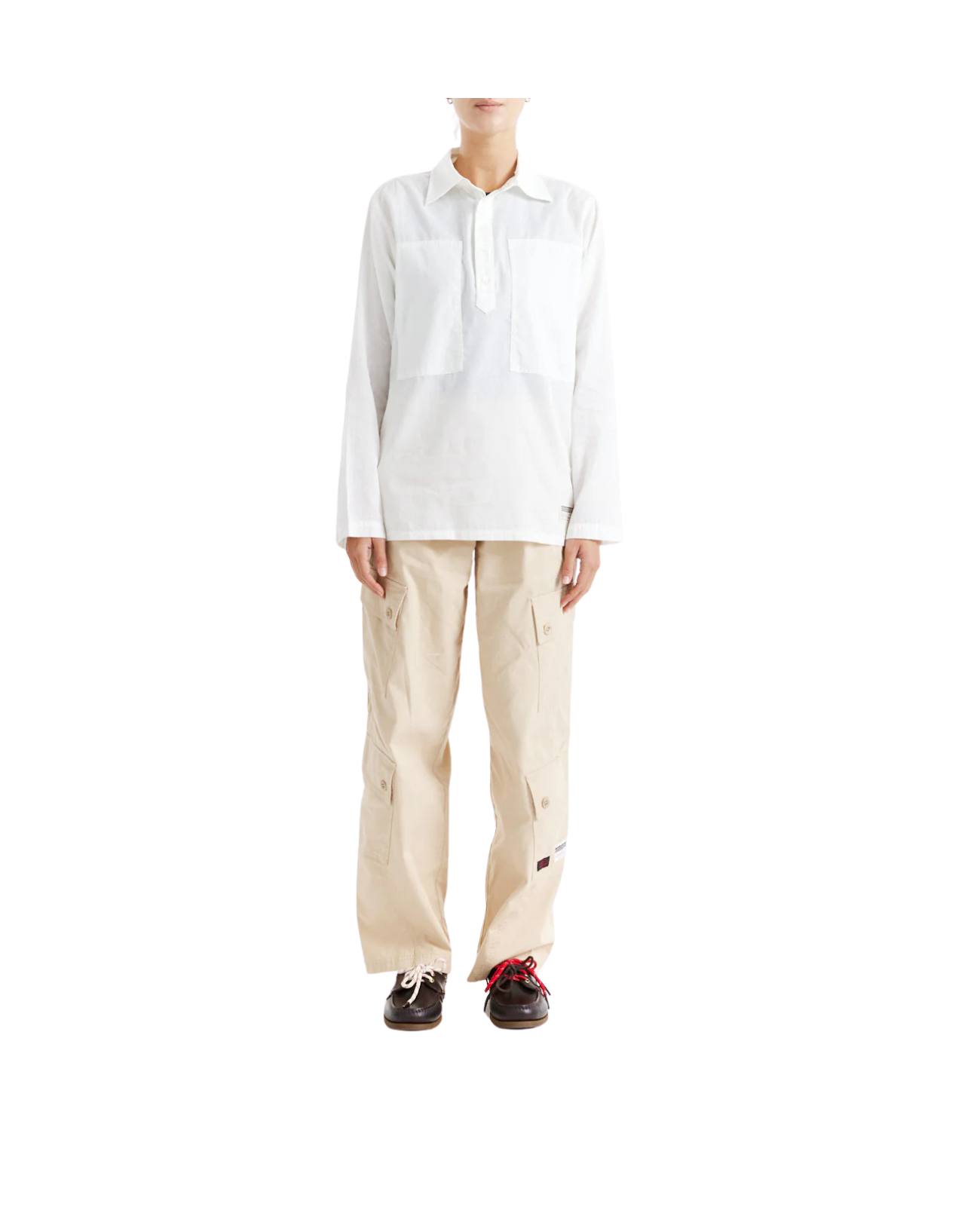 DEUS EX MACHINA IRVINE LS SHIRT - VINTAGE WHITE