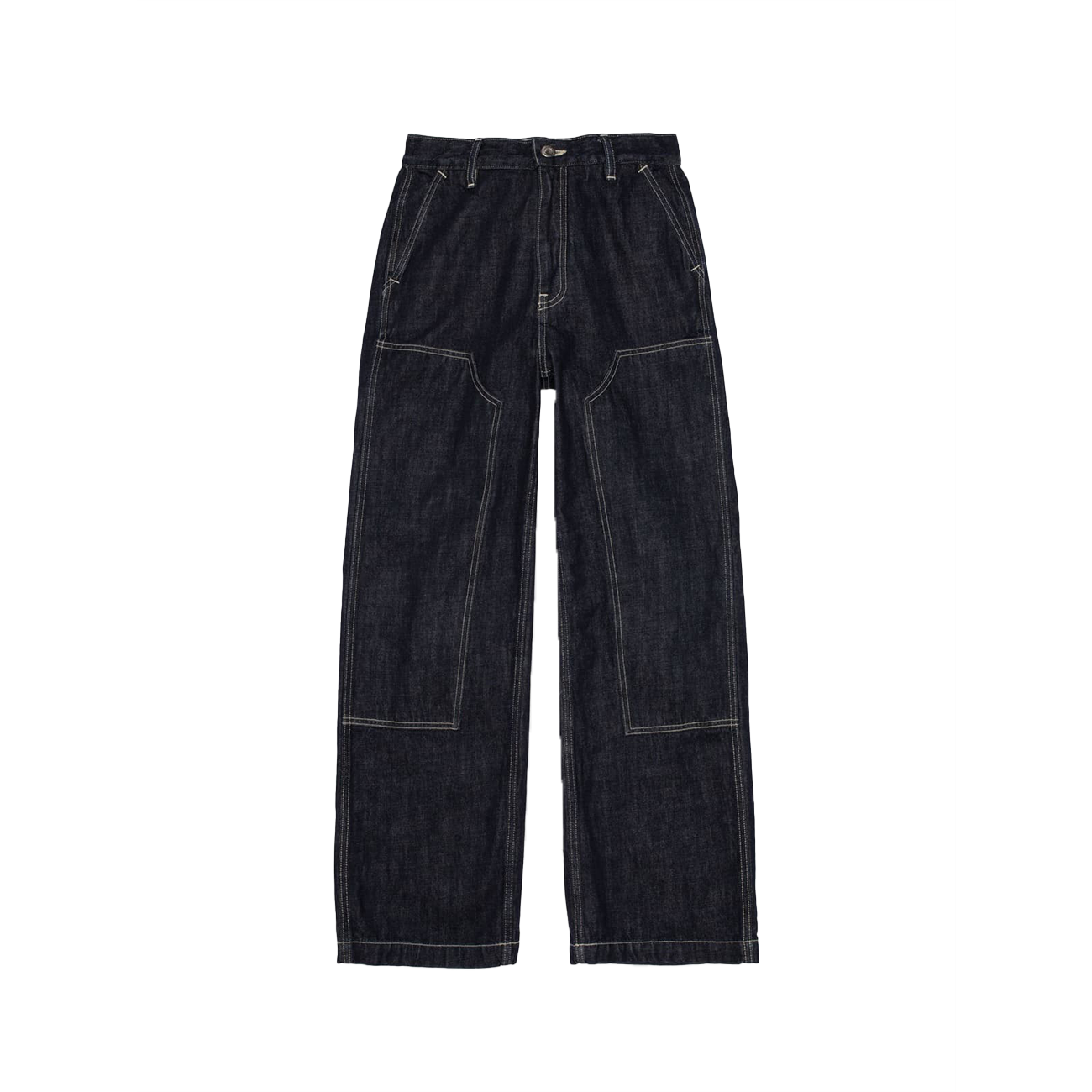 Nudie Jeans Wendy Double Knee Denim Pants - Dark Blue