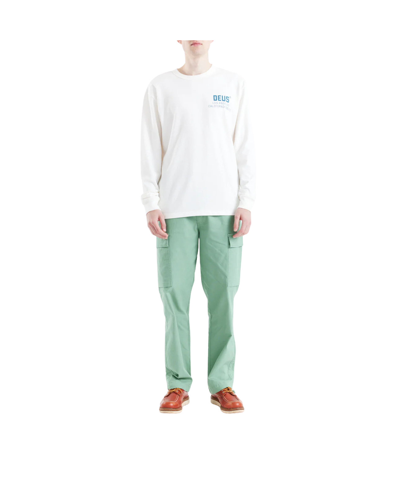 DEUS EX MACHINA JONES LS TEE - VINTAGE WHITE