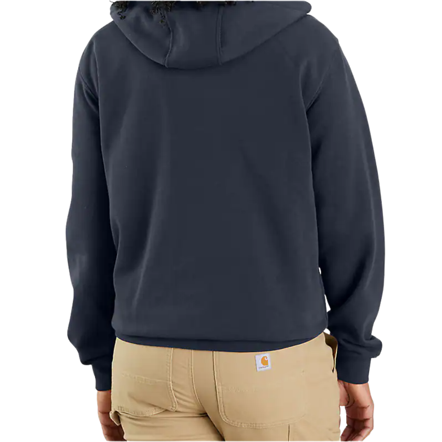 CARHARTT LOOSE FIT MIDWEIGHT FULL-ZIP SWEATSHIRT - BLACK