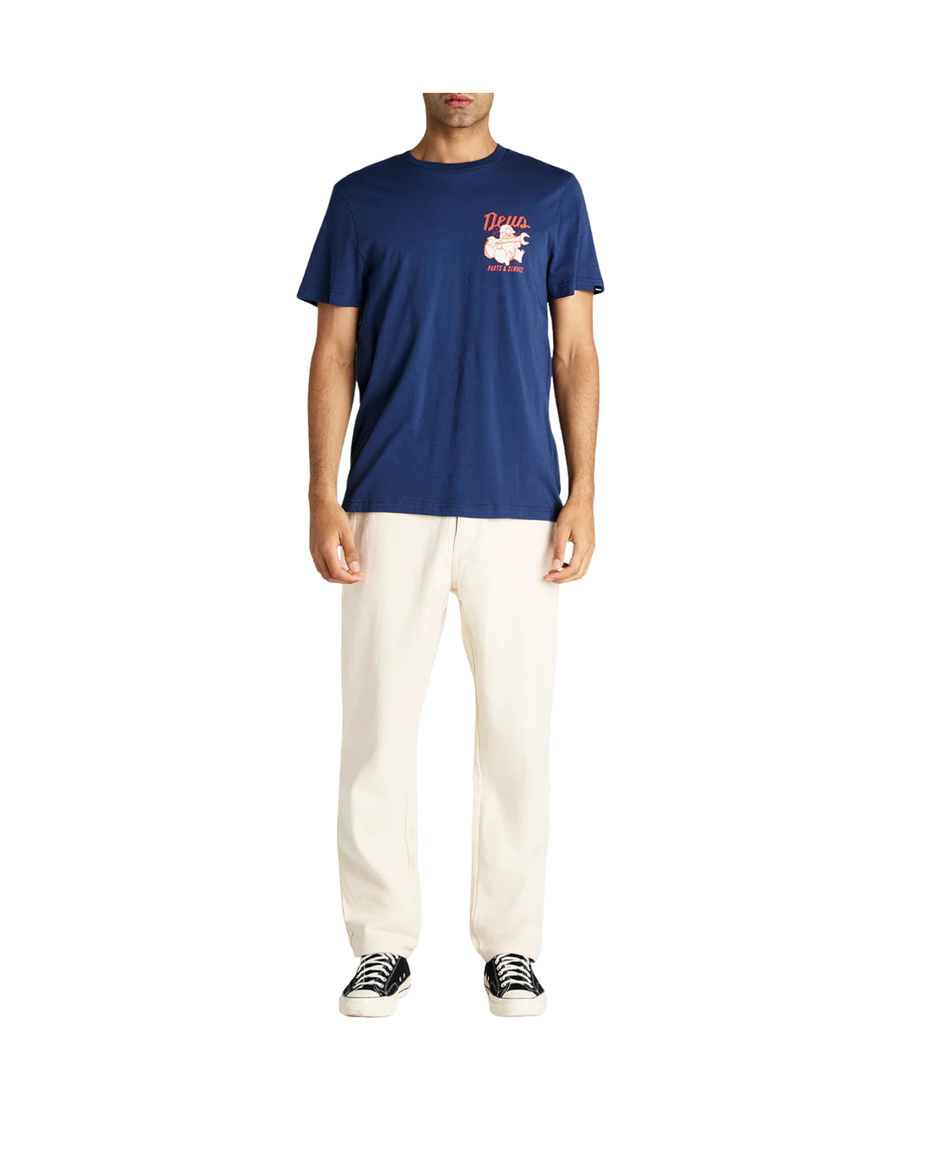 DEUS EX MACHINA OVERBITE TEE - MECHANIC BLUE