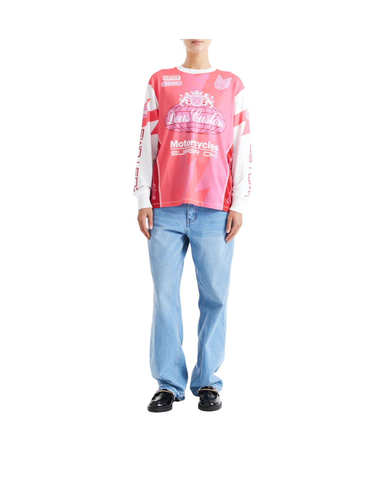 DEUS EX MACHINA THUNDER LS MOTO TOP - CHERRY