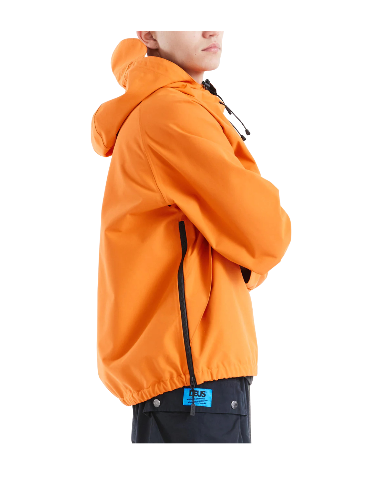 DEUS EX MACHINA RIPTIDE SMOCK JACKET - MANDARIN ORANGE