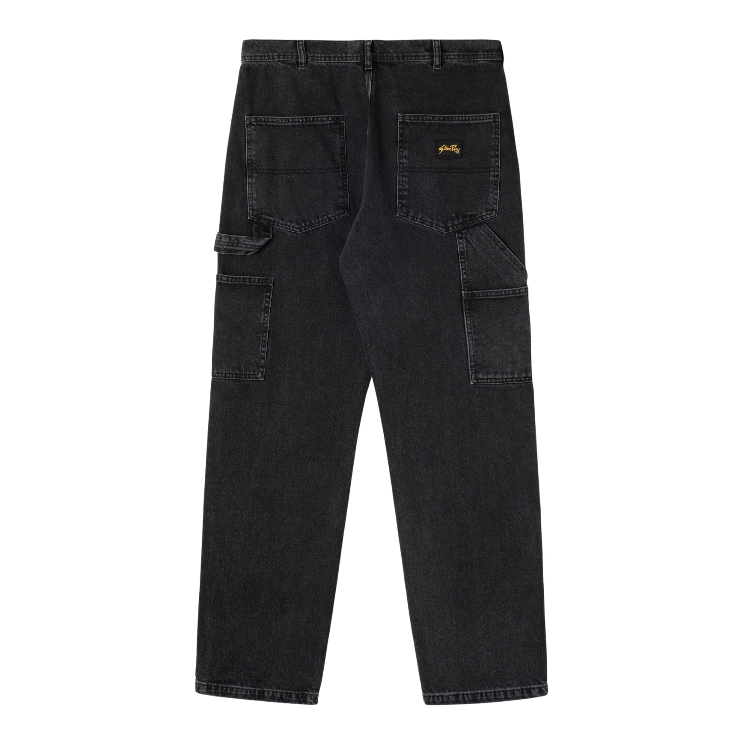 Stan Ray Og Painter Pant — Washed Black Denim — view 3