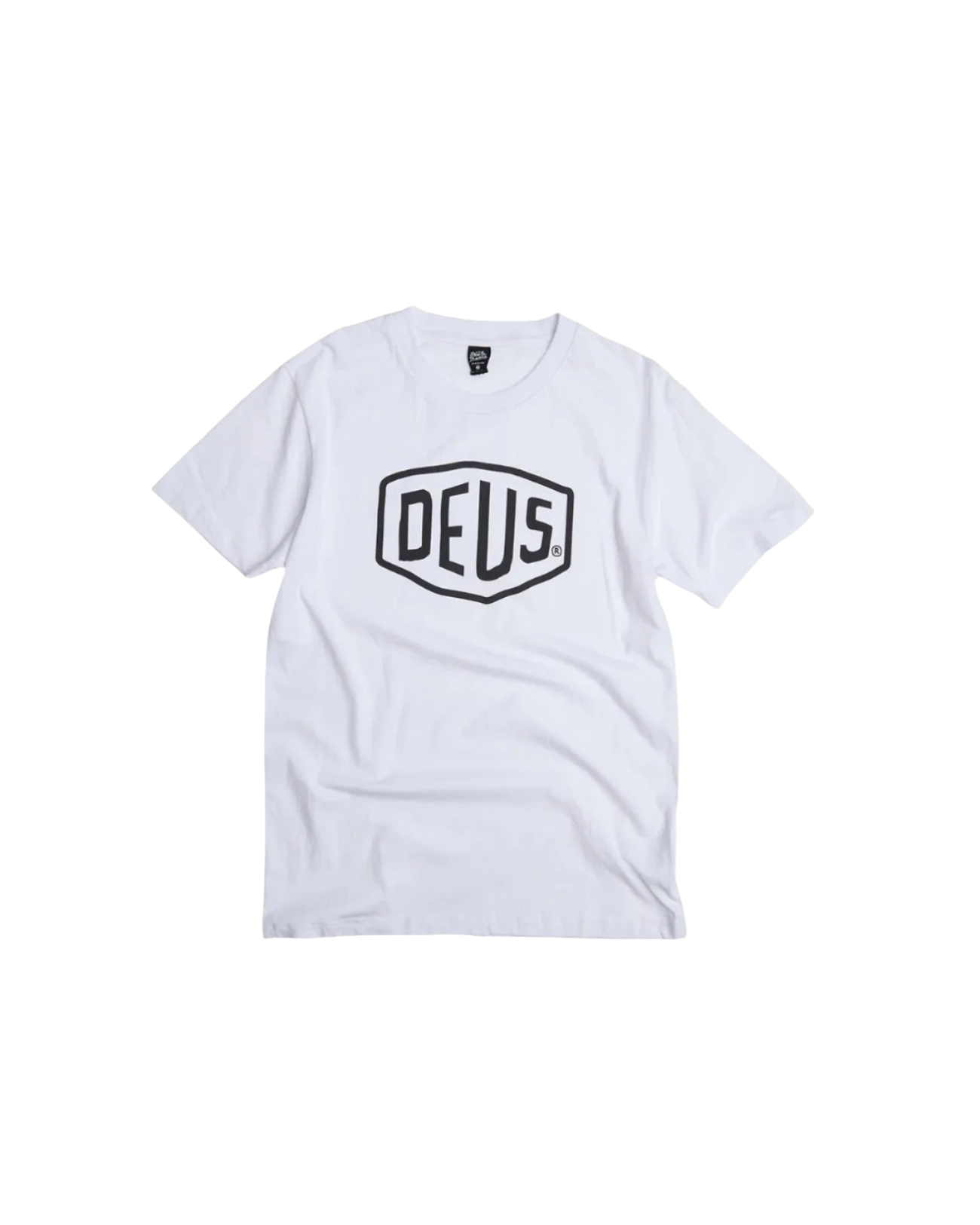 Deus Ex Machina Shield Tee — White — front view