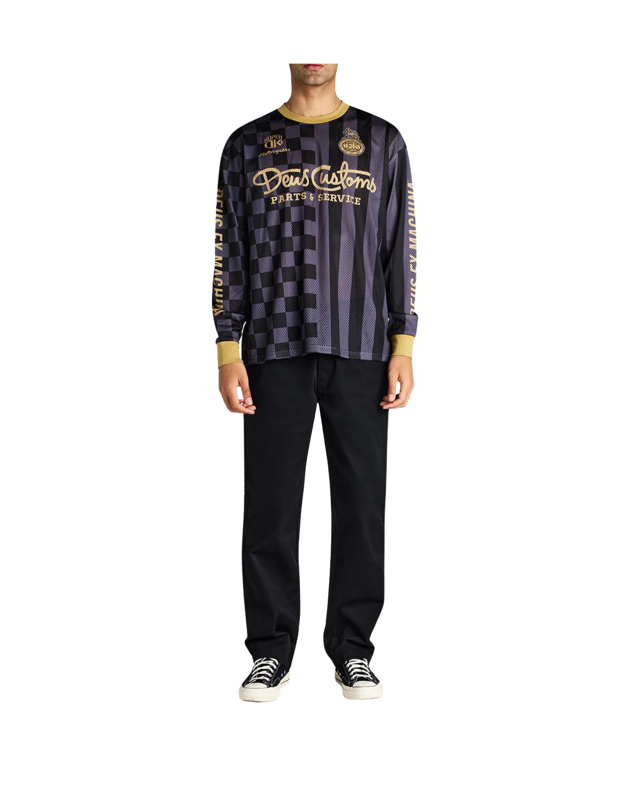 DEUS EX MACHINA LEGACY MOTO JERSEY - BLACK BEAUTY