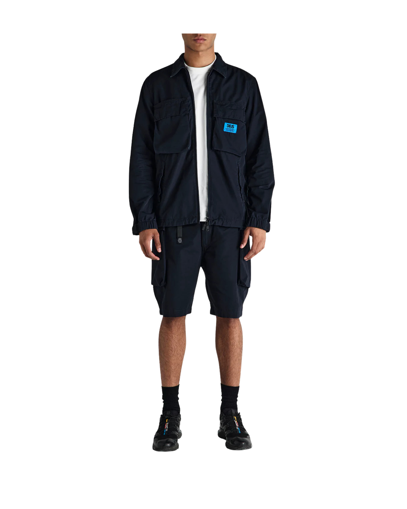 DEUS EX MACHINA DUCK DIVE ZIP SHIRT - BLACK