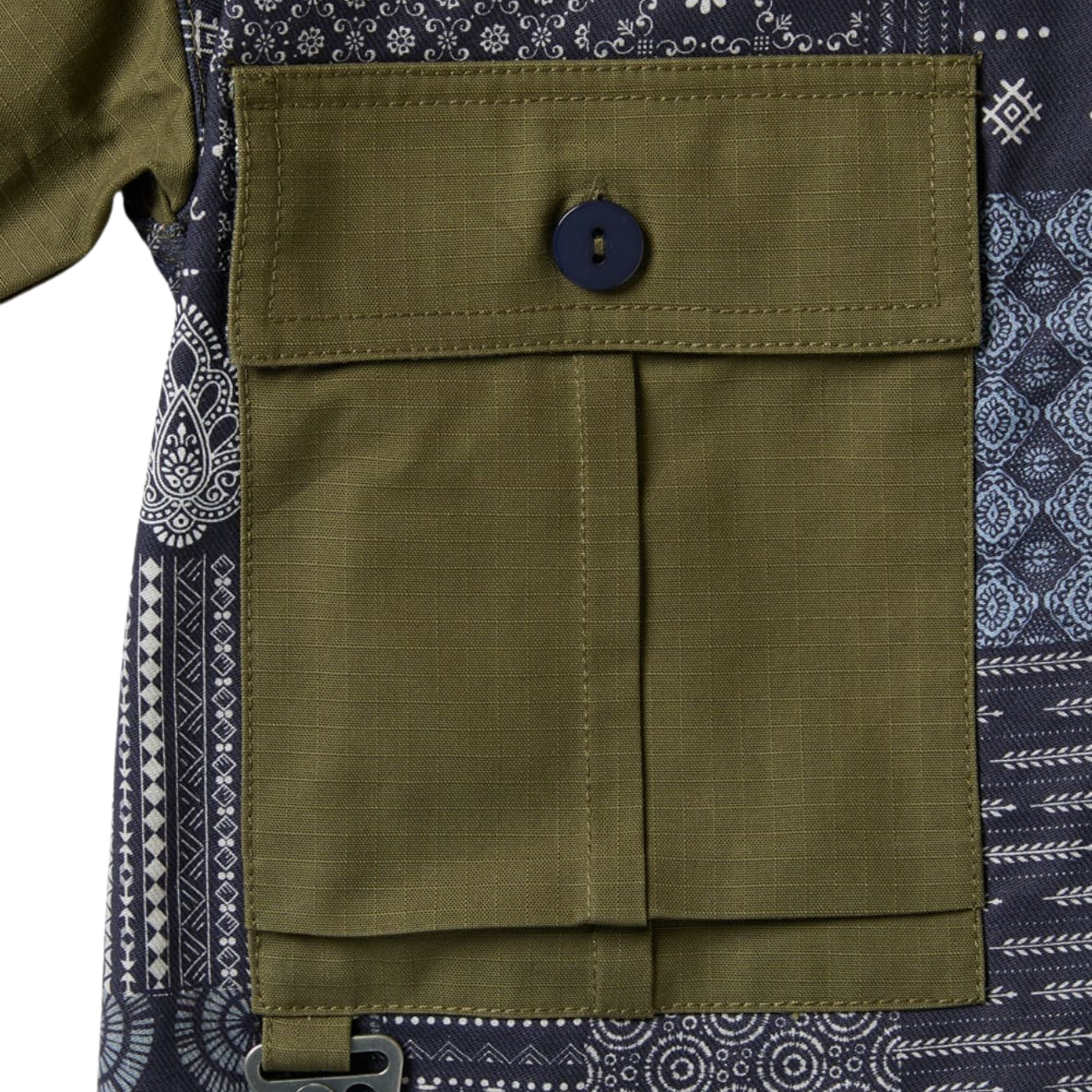 UNION LABS PATCH UP P43 S/S SHIRT - OLIVE