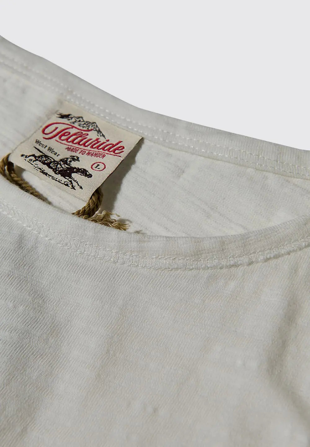 TELLURIDE SLUB COTTON T-SHIRT - WHITE