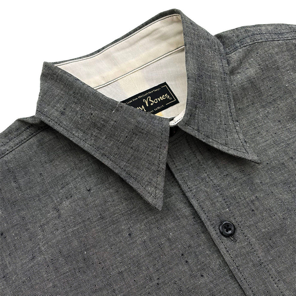 DRY BONES NEP WORK SHIRT - GRAY