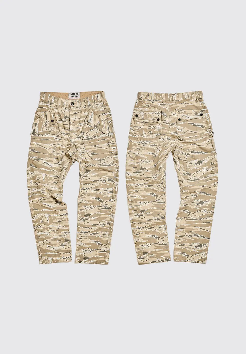 LEGS CO COMBAT TROPICAL PANTS TIGER CAMO - DESERT
