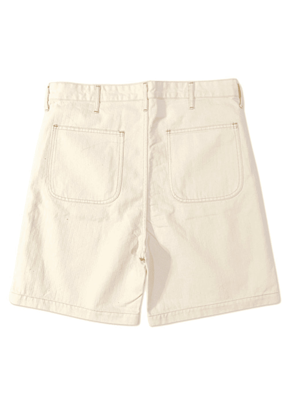 TCB JEANS 40'S USMC SHORTS ECRU HERRINGBONE 10 OZ - ECRU