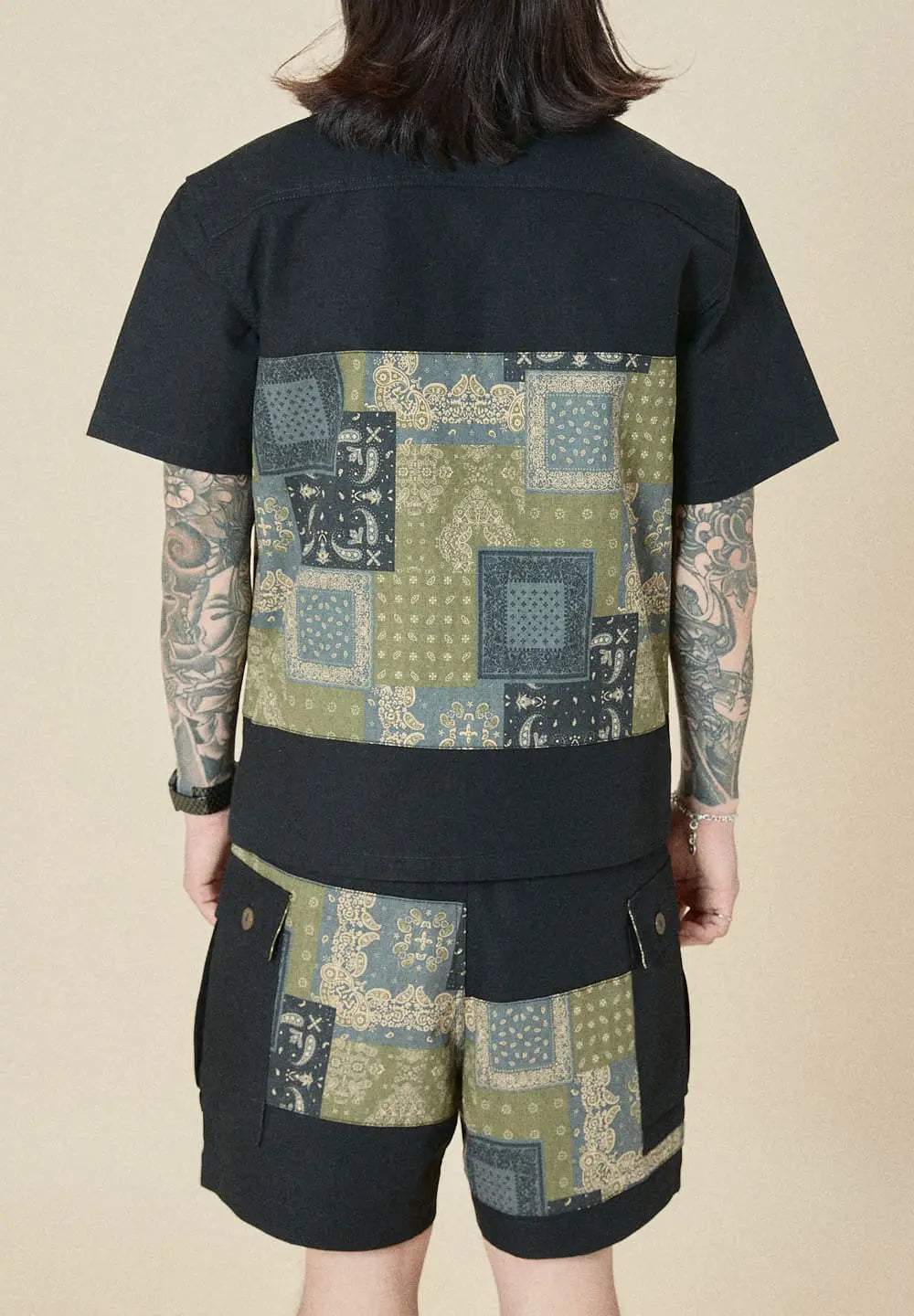 UNION LABS PATCH UP P43 S/S SHIRT - BLACK