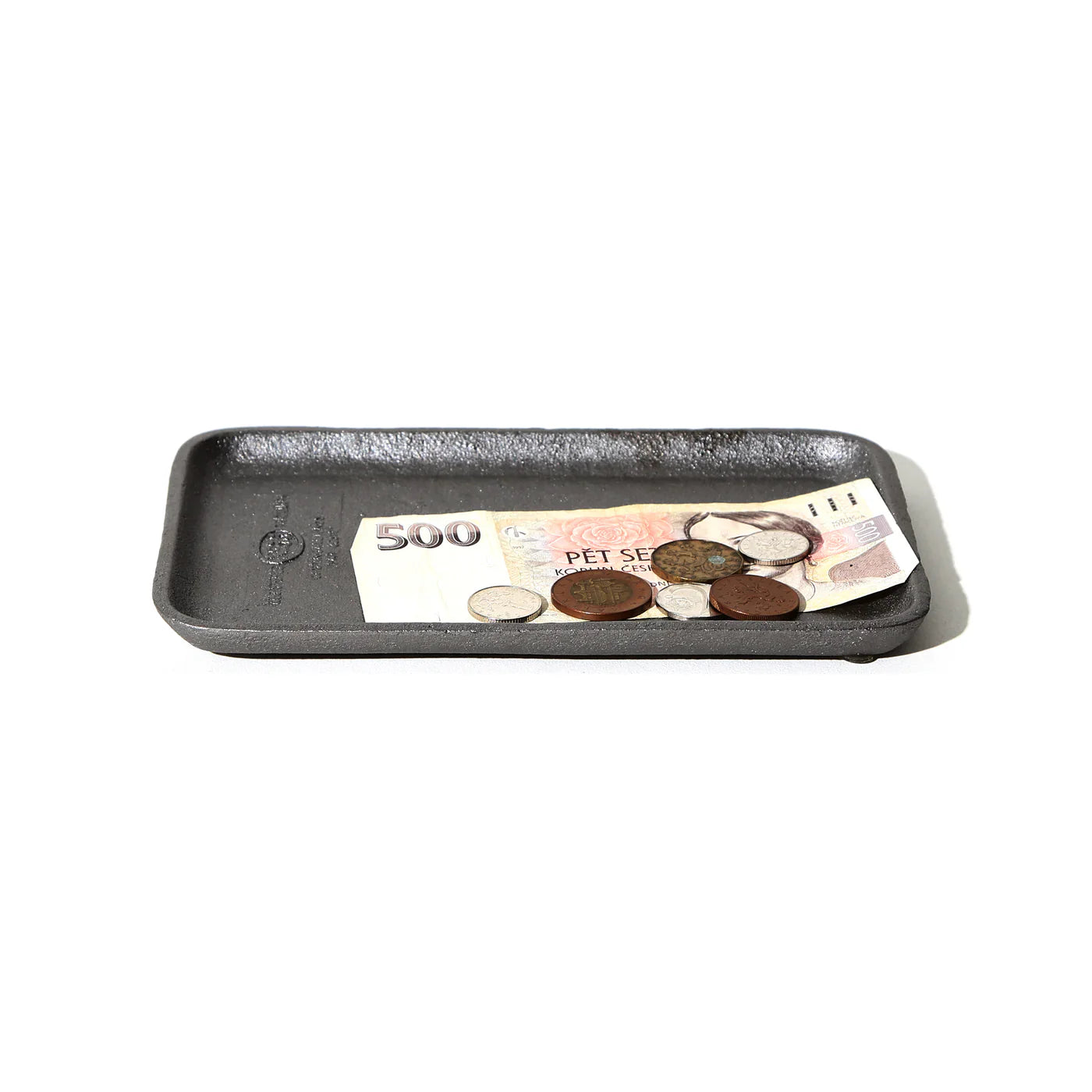 Pueb Cocast Iron Tray — Natural — front view