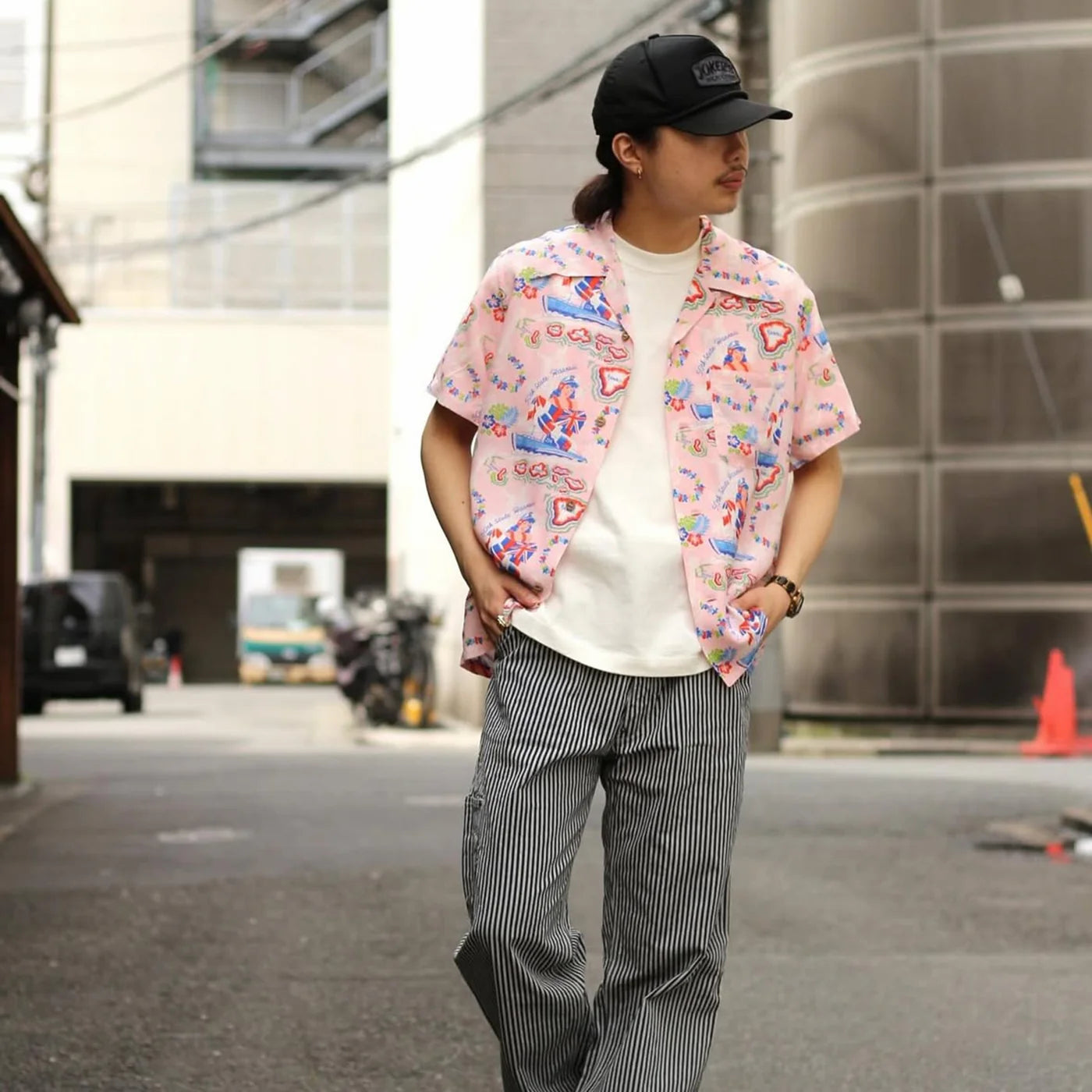 PHERROWS - ALOHA HAWAIIAN SHIRT - PINK