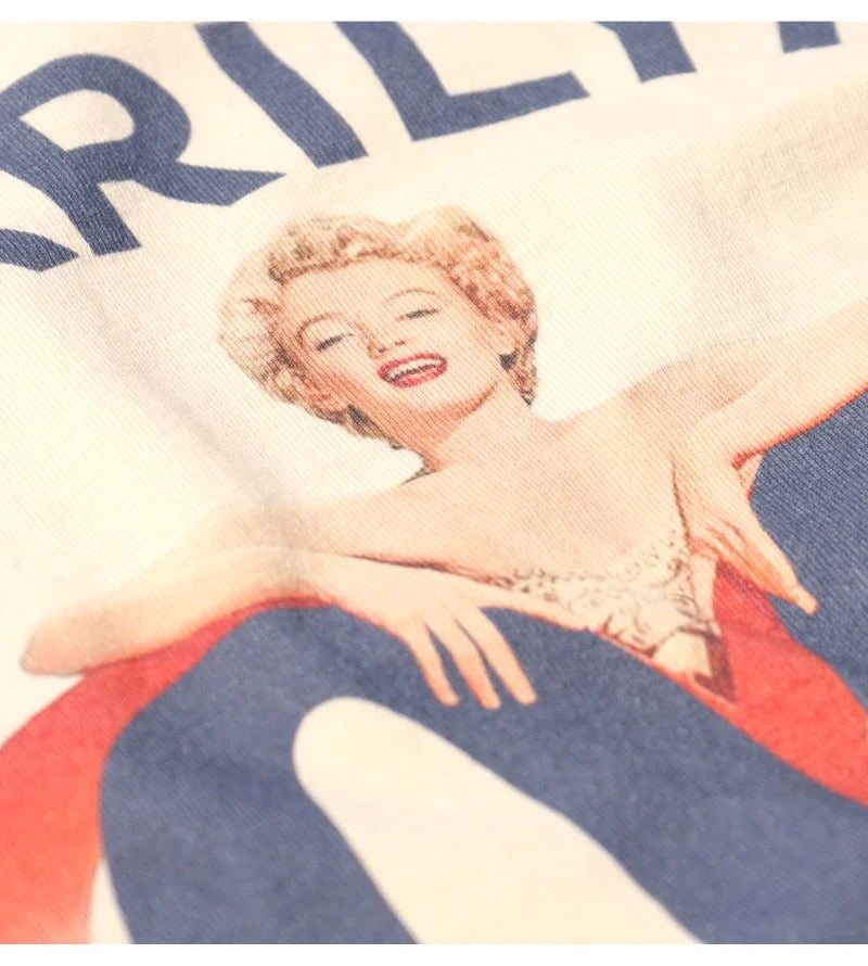 TOYS MCCOY MARILYN MONROE TEE ARROW SHOT HEART - NATURAL