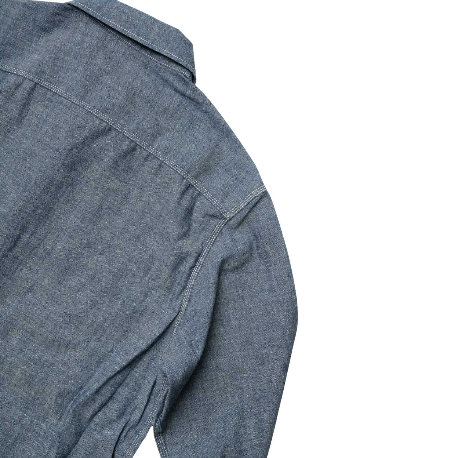 BIG JOHN MS003R (01) SELVEDGE CHAMBRAY SHIRT - CHAMBRAY