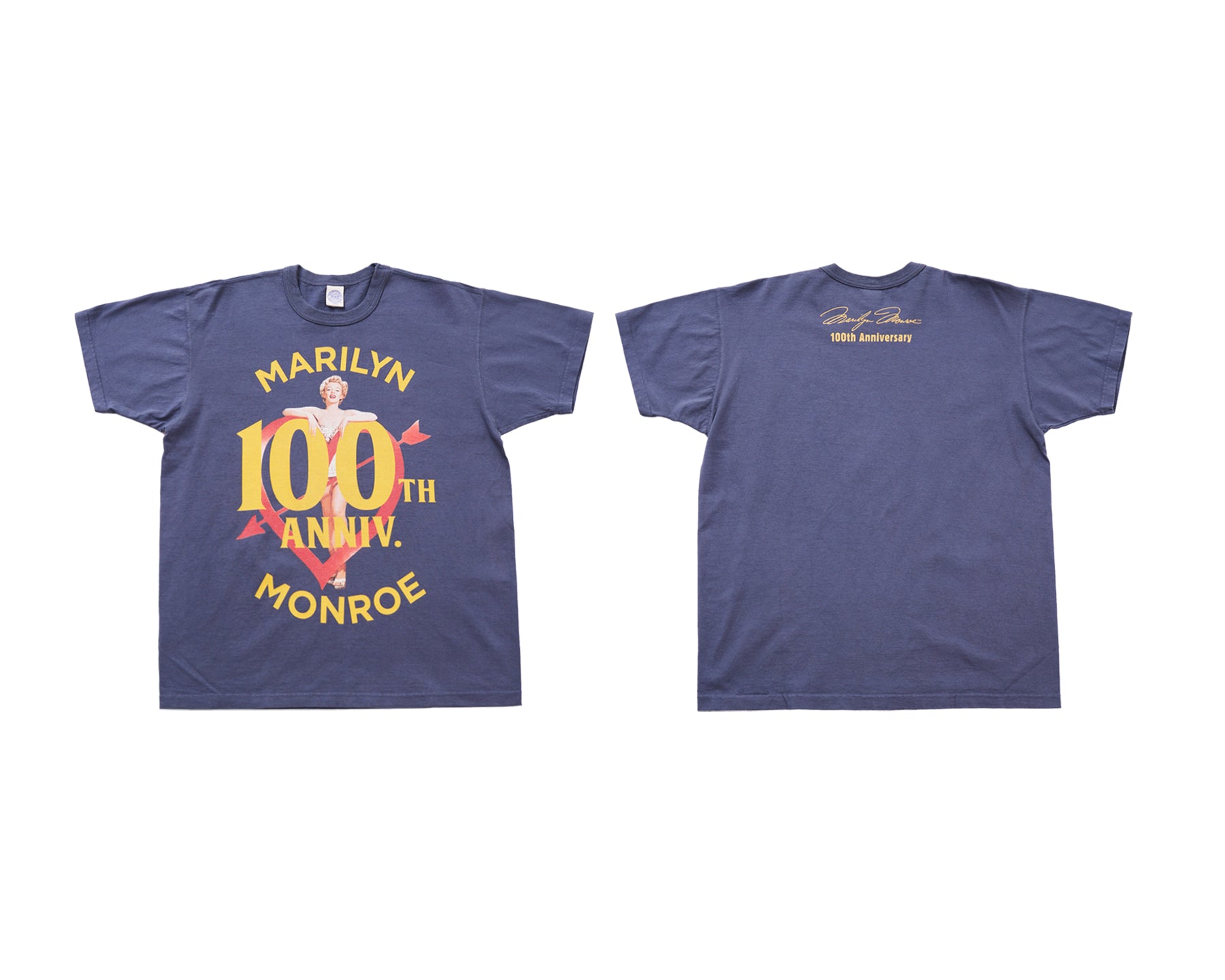 TOYS MCCOY MARILYN MONROE TEE ARROW SHOT HEART - BLUE