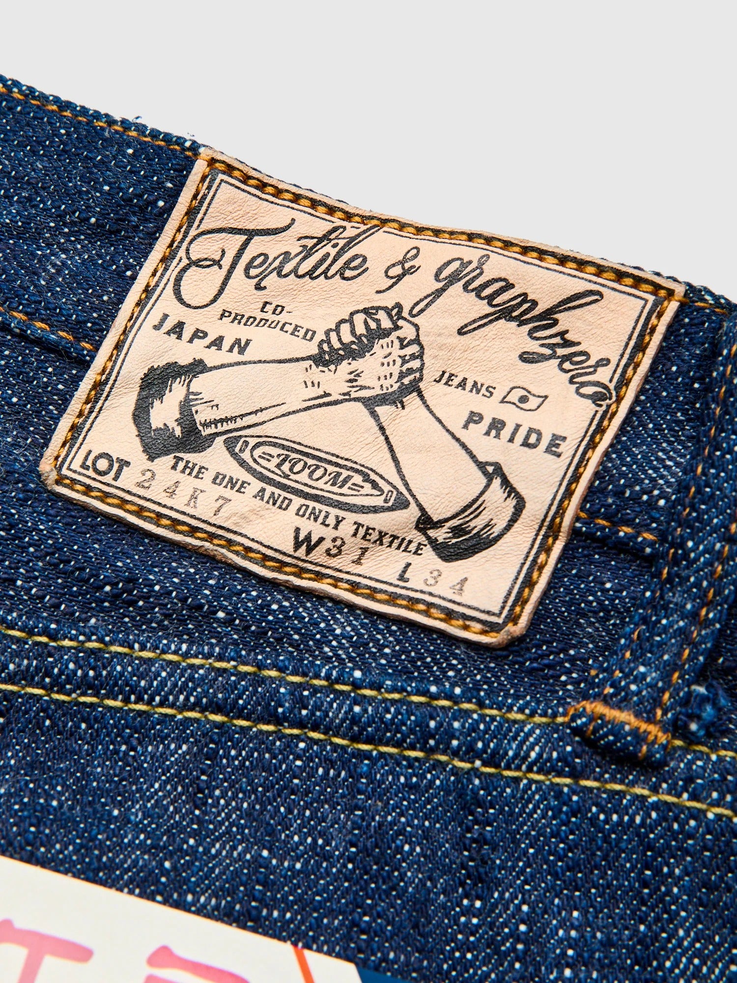 GRAPH ZERO  - 15OZ SKEIN DYEING DENIM SLIM JEANS - INDIGO