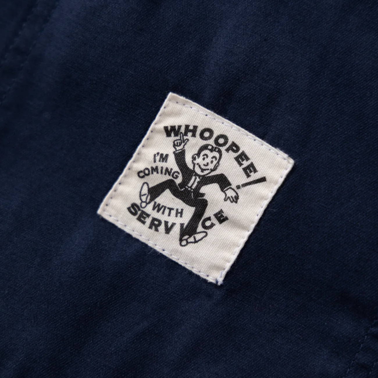 SERVICE WORKS DRILL SERVER SUIT JACKET - NAVY