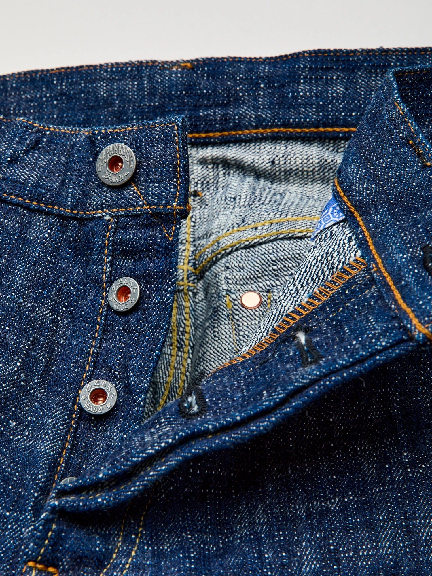 GRAPH ZERO  - 15OZ SKEIN DYEING DENIM SLIM JEANS - INDIGO