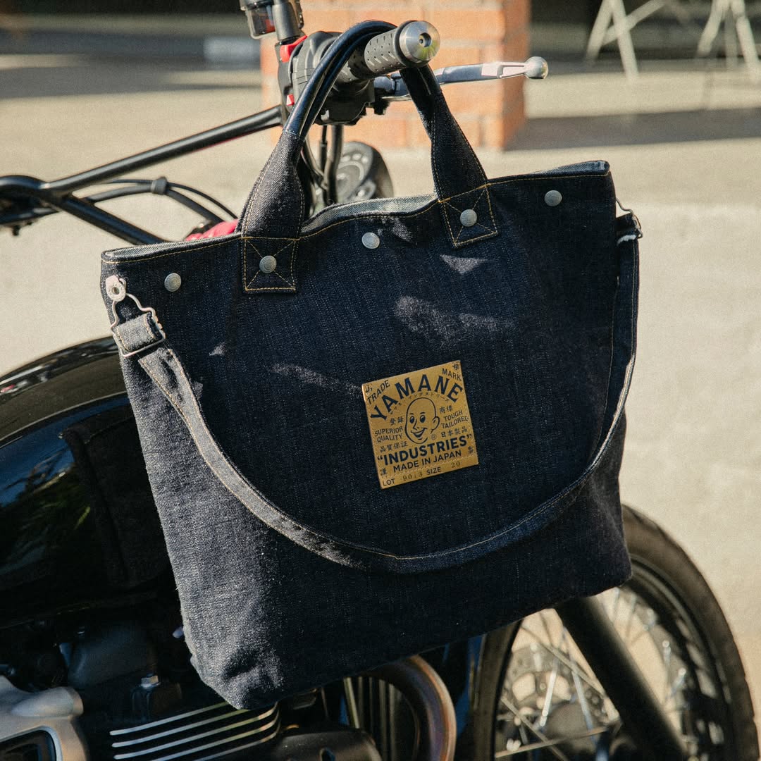 YAMANE LOT.9013 DENIM HELMET BAG 20 INCH