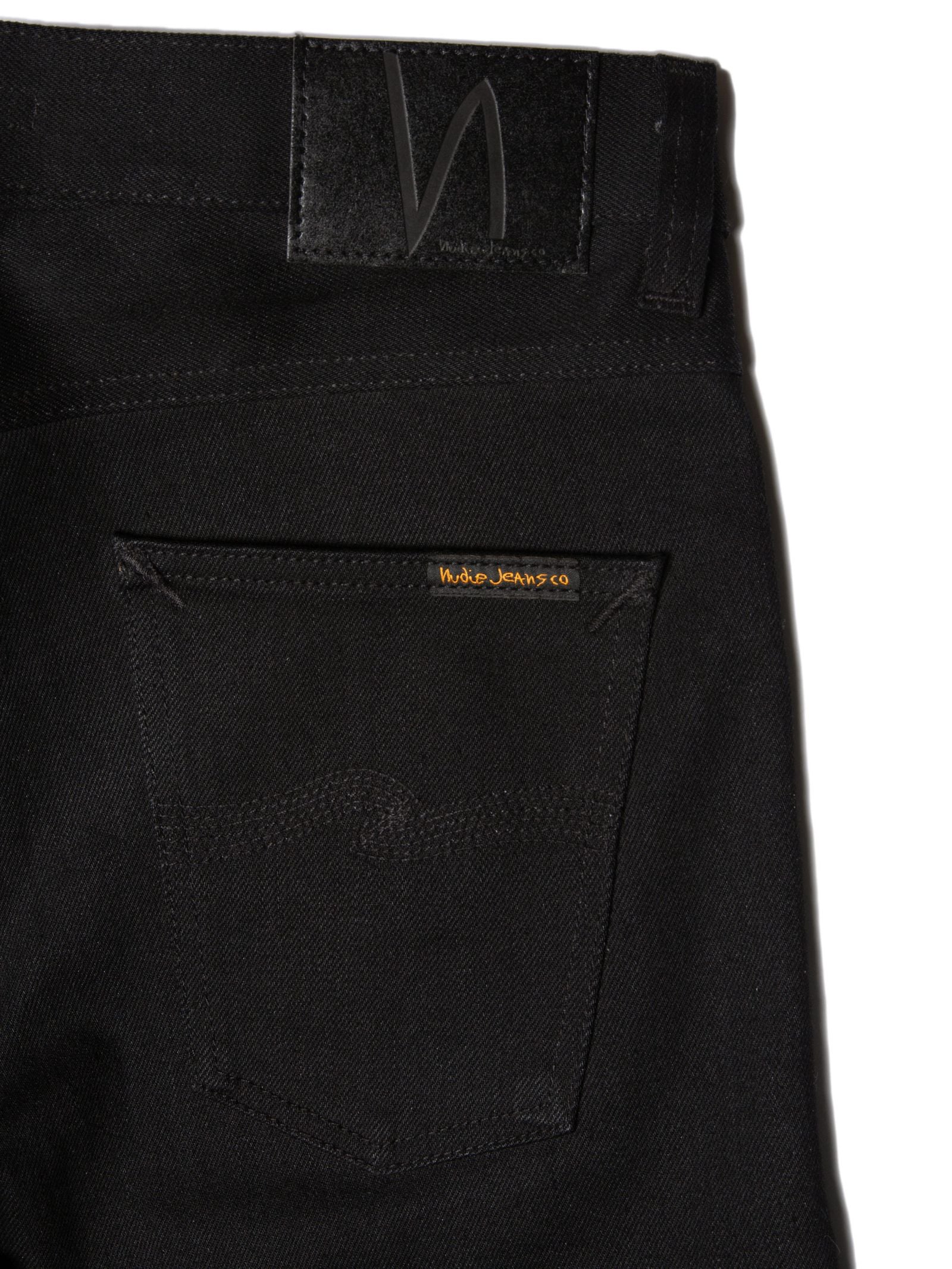 Nudie Jeans Lean Dean — Dry Black Selvage — view 3