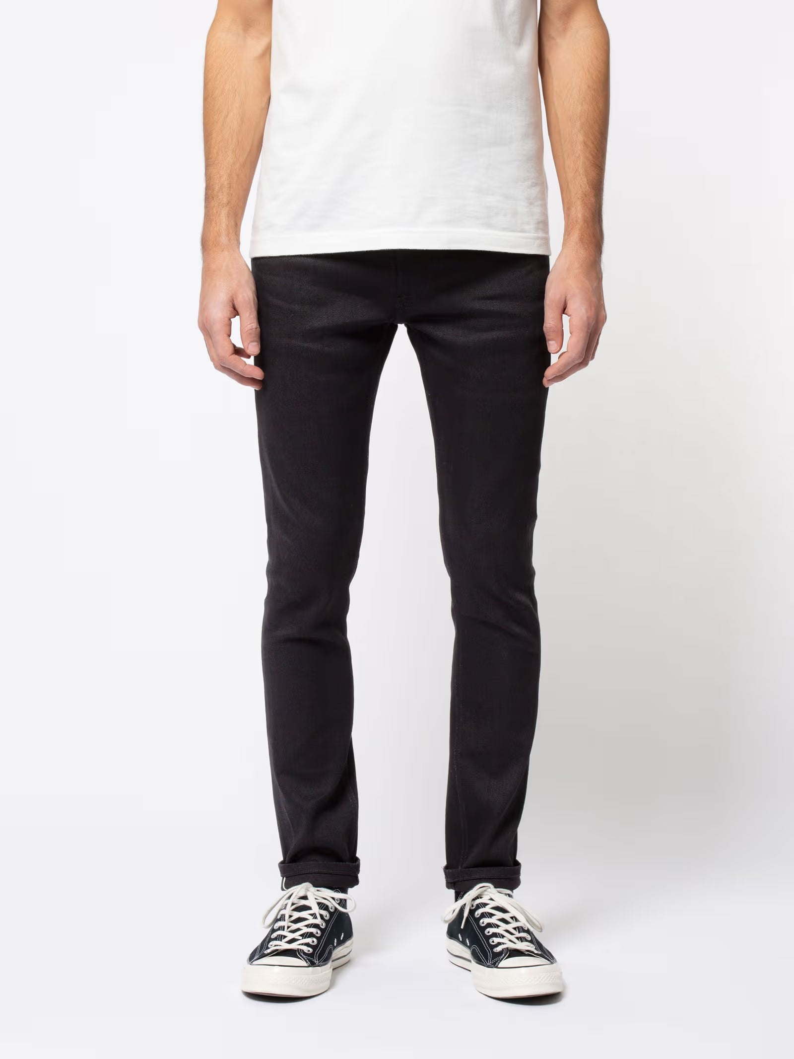 Nudie Jeans Lean Dean — Dry Black Selvage — view 4