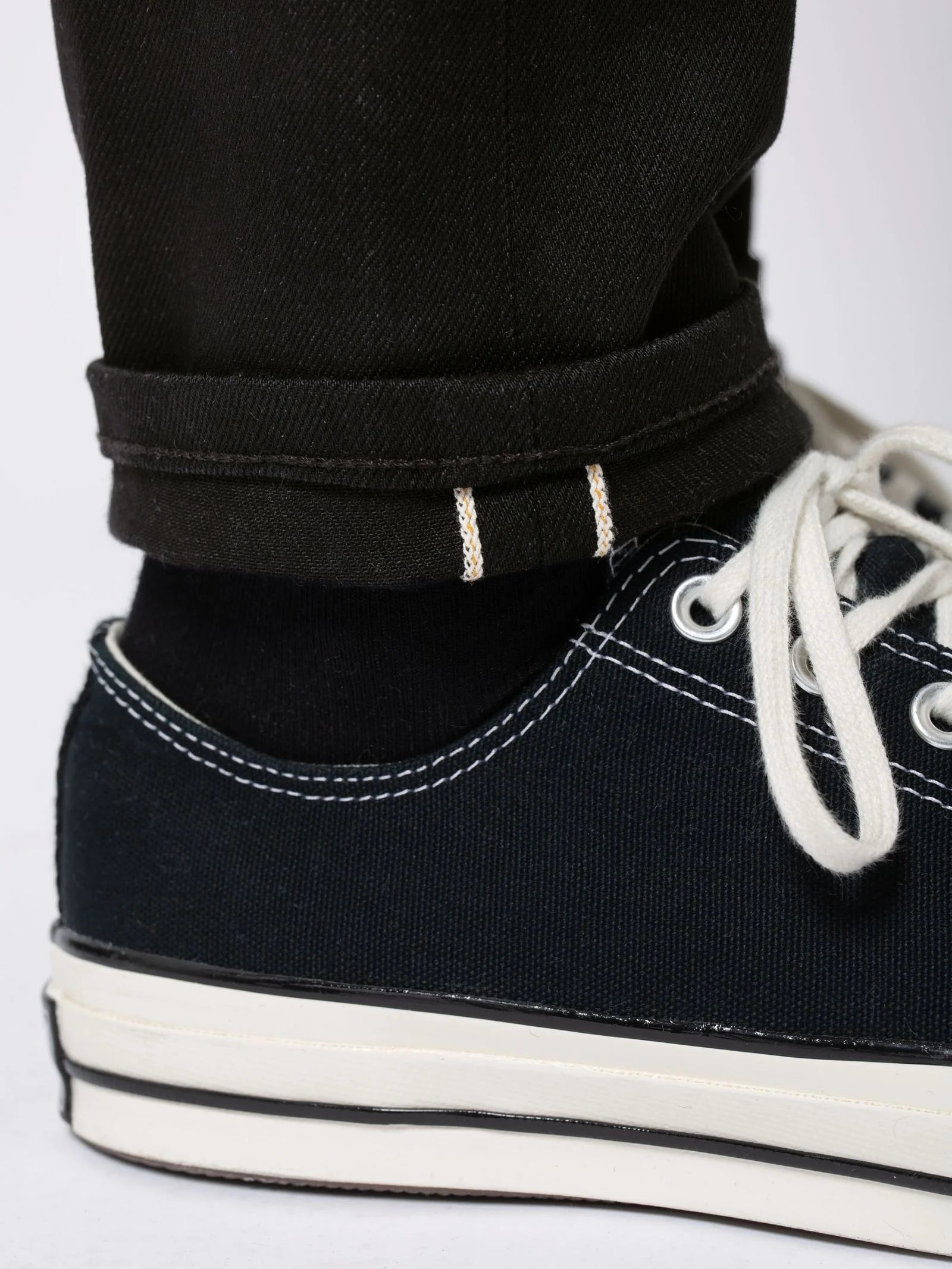Nudie Jeans Lean Dean — Dry Black Selvage — view 9