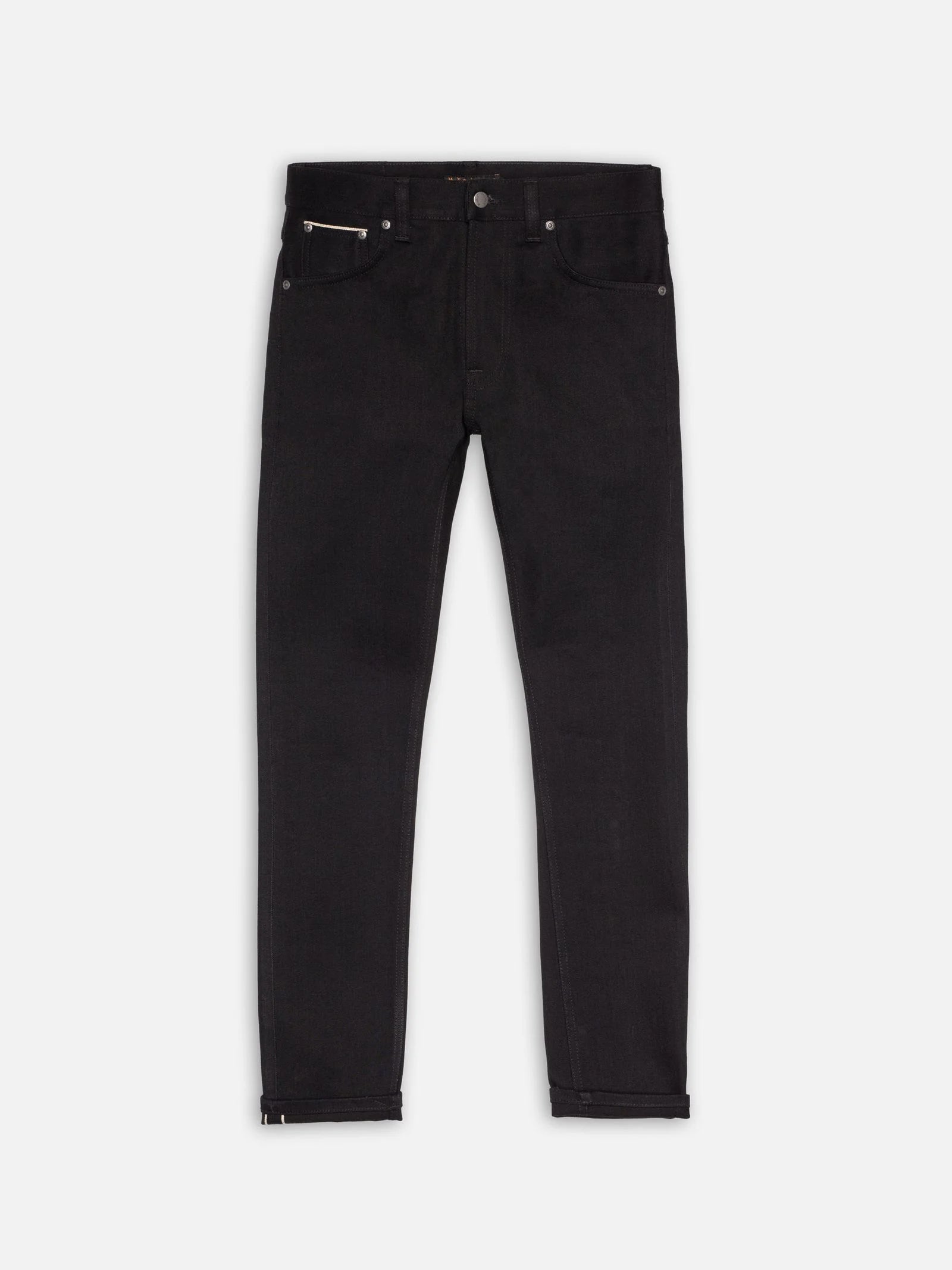Nudie Jeans Lean Dean — Dry Black Selvage — view 10