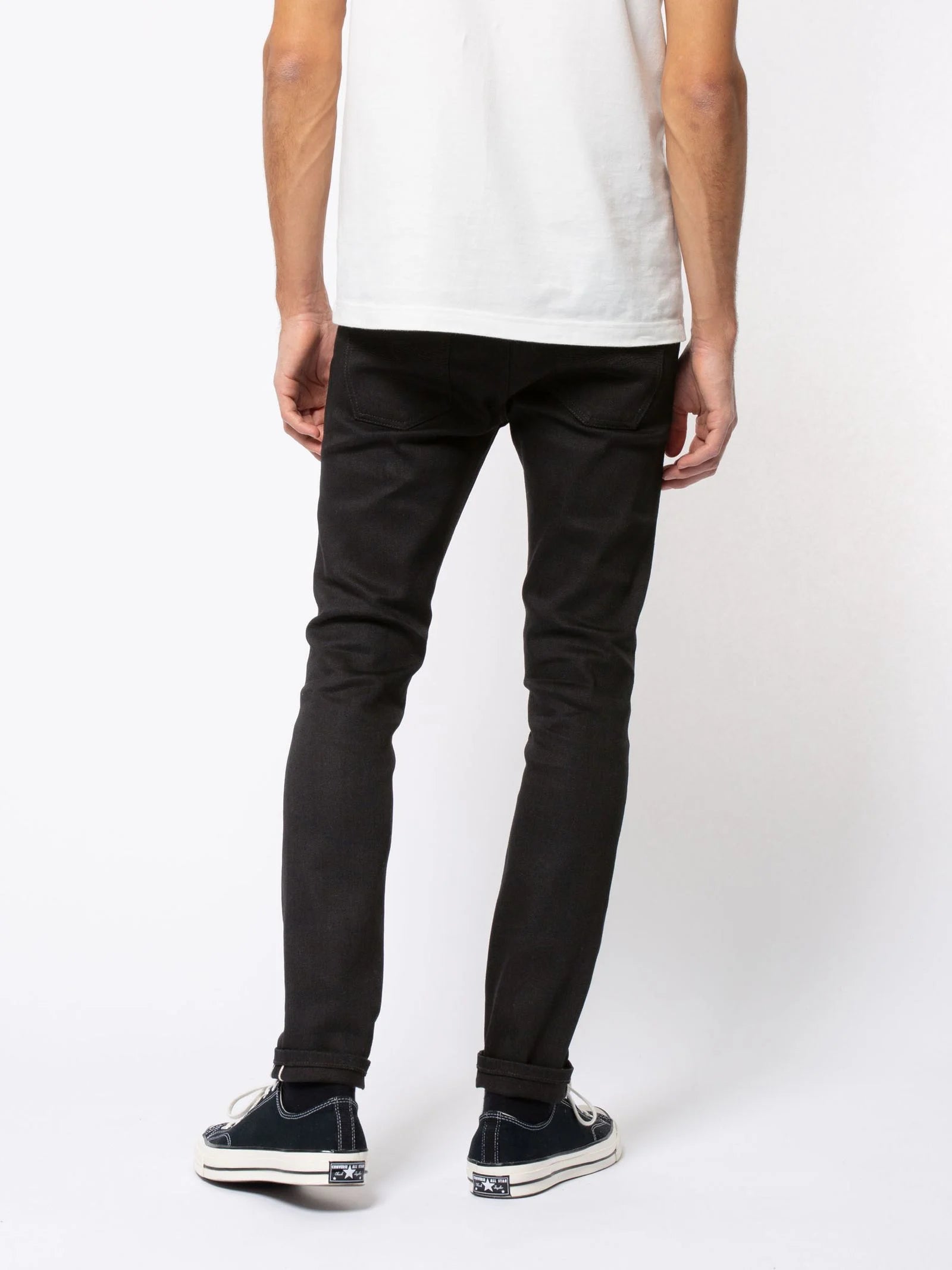 Nudie Jeans Lean Dean — Dry Black Selvage — view 5