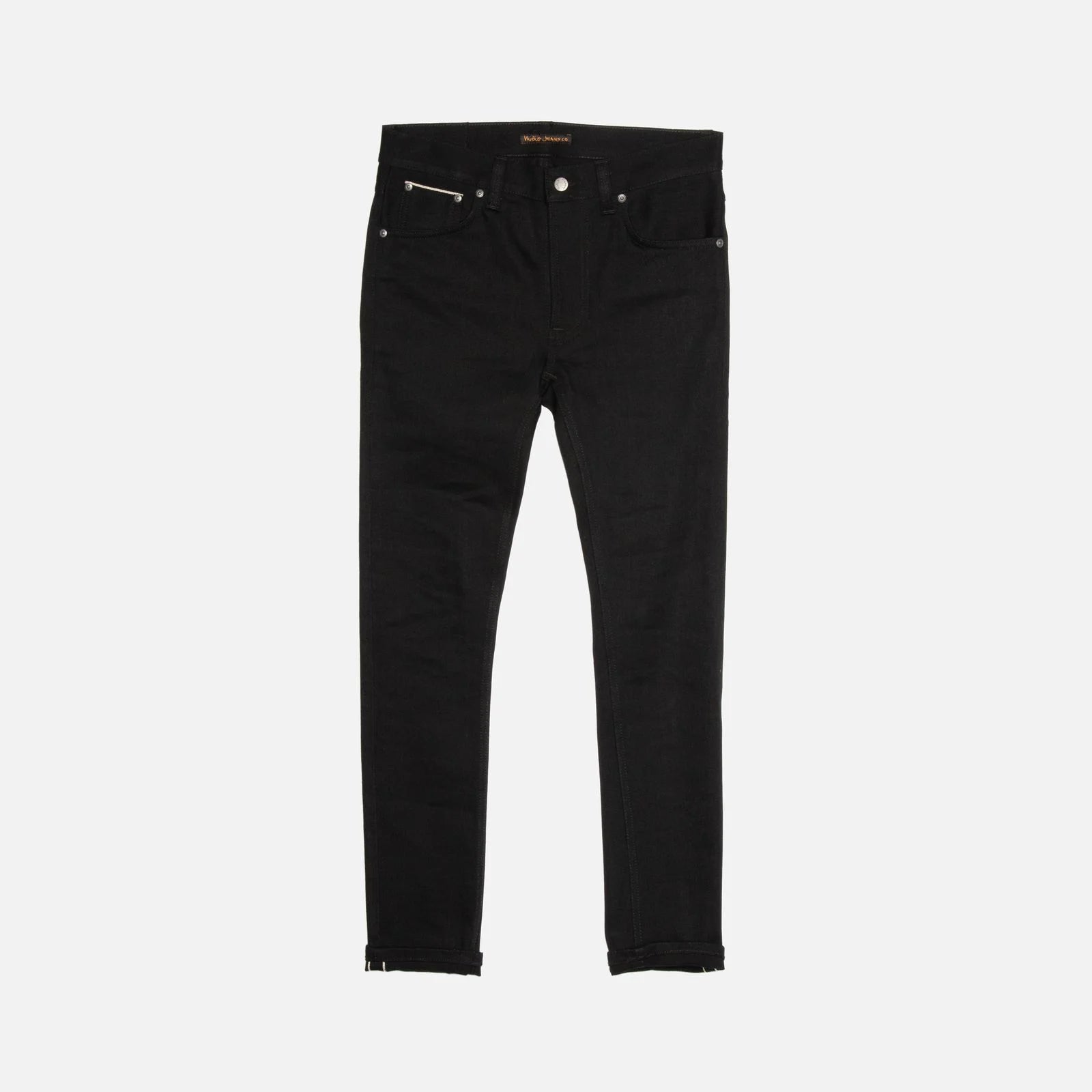 Nudie Jeans Lean Dean — Dry Black Selvage — front view