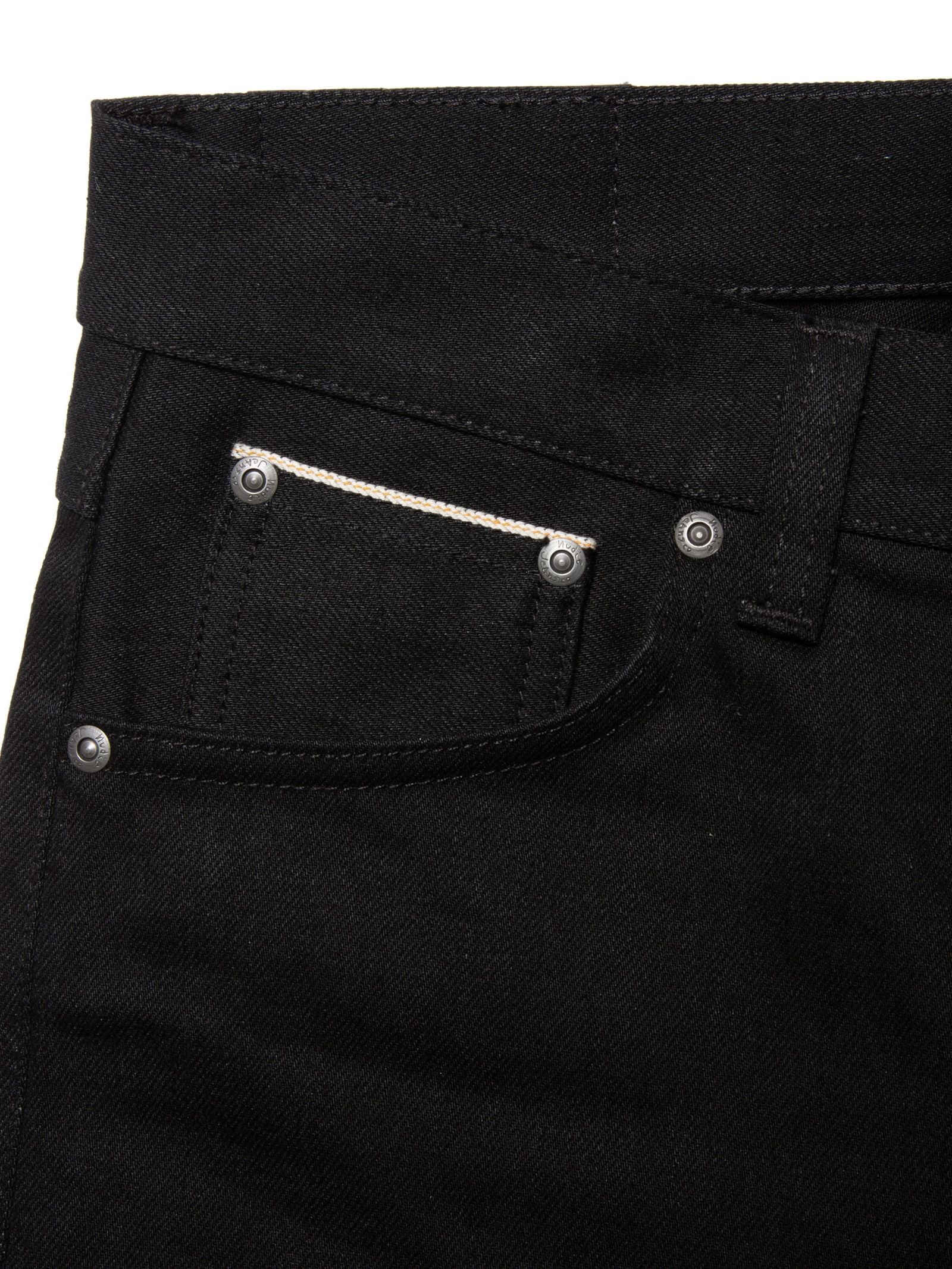 Nudie Jeans Lean Dean — Dry Black Selvage — view 8