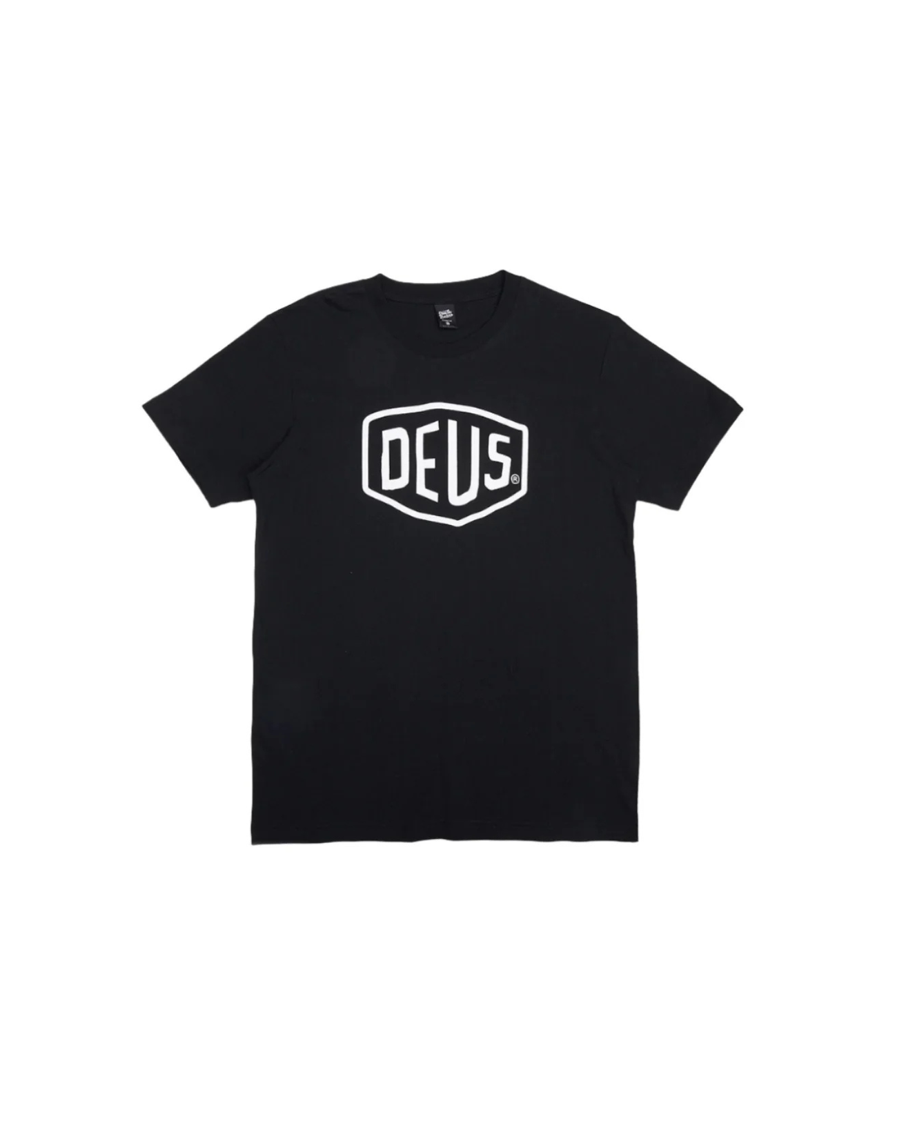 Deus Ex Machina Shield Tee — Black — front view