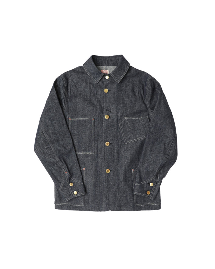 MILITORA LOT 811 1920S SELVEDGE DENIM CHORE COAT - INDIGO