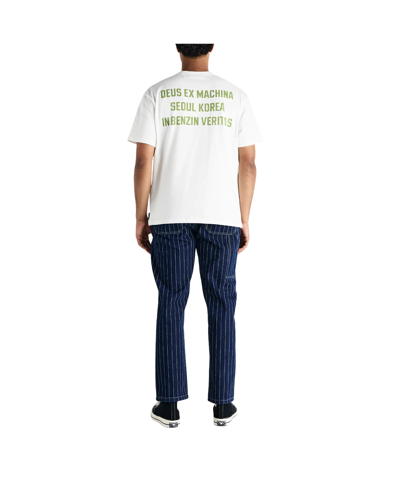 DEUS EX MACHINA DALLAS STRIPE WORK PANT - INDIGO