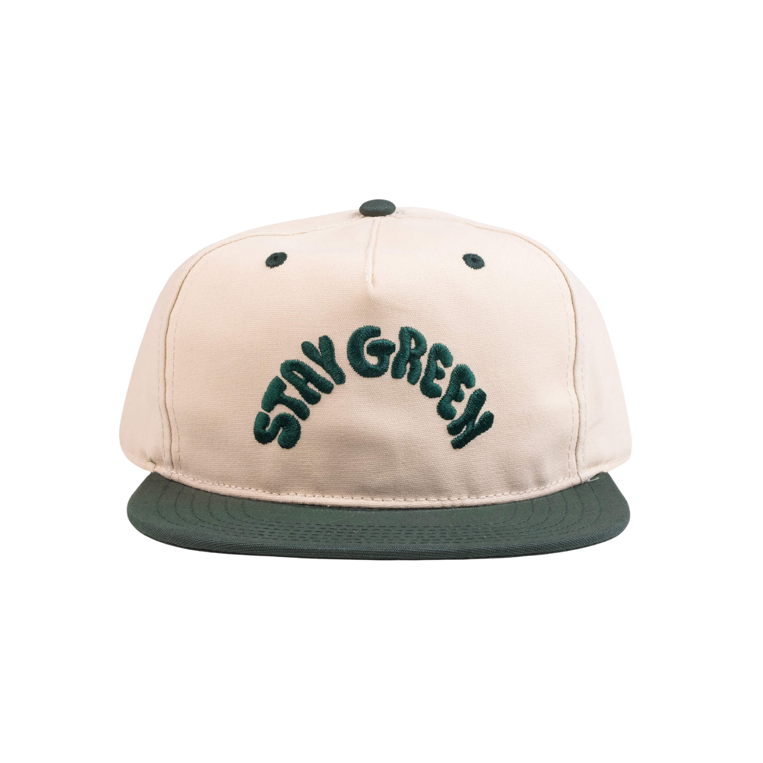THE DUDES STAY GREEN HAT - OFF WHITE