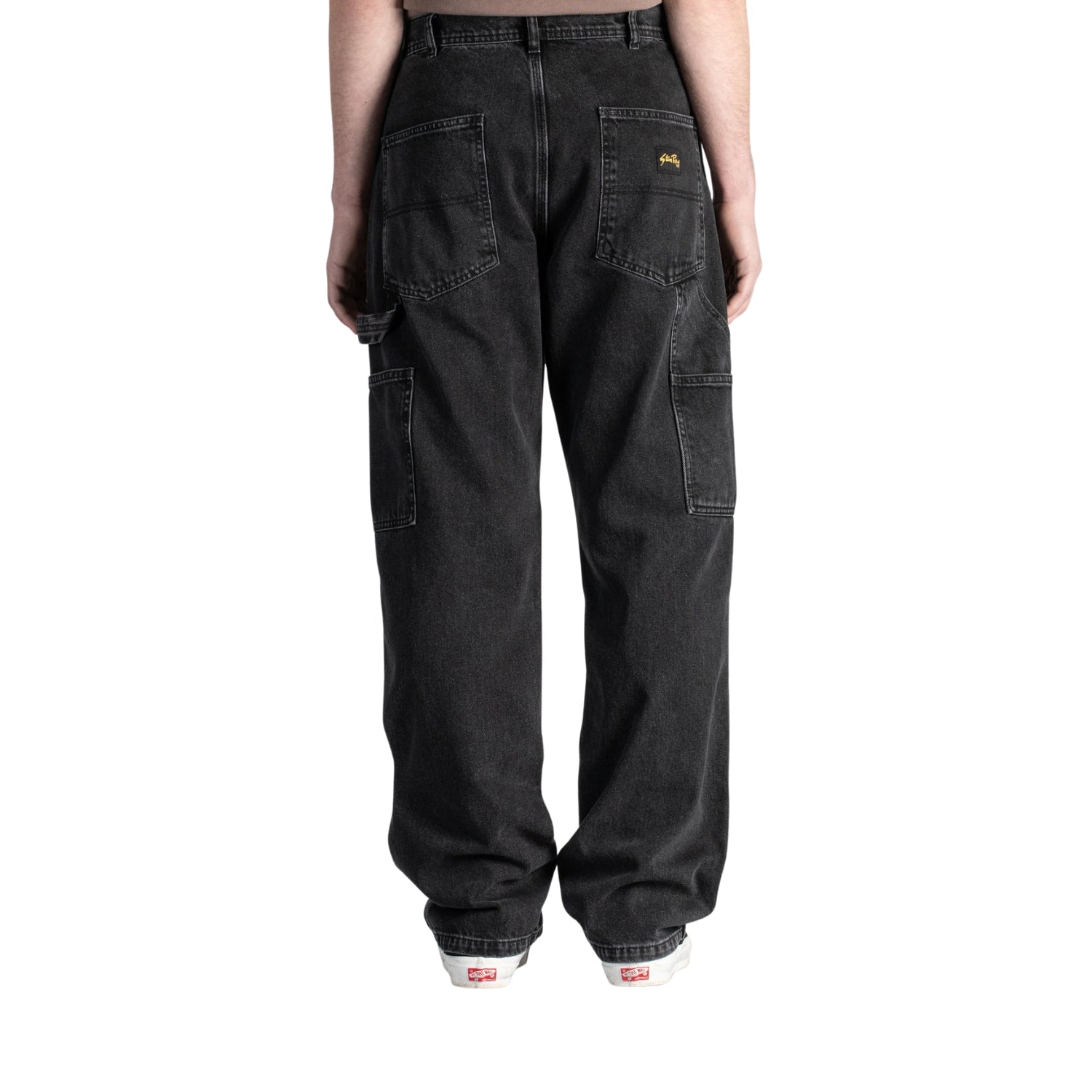Stan Ray Og Painter Pant — Washed Black Denim — view 4