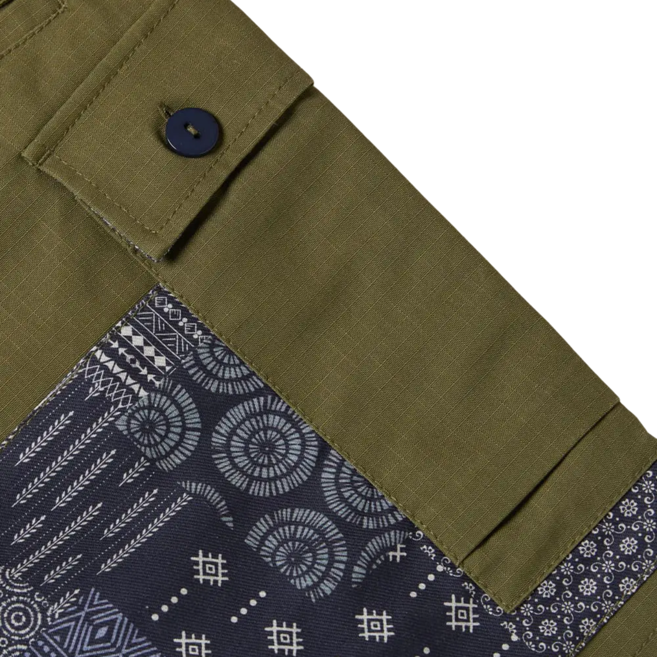 UNION LABS PATCH UP P43 SHORTS - OLIVE